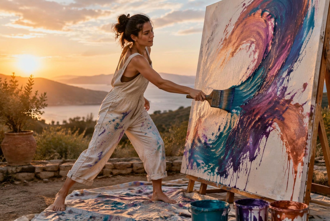Release: Express through movement and color.